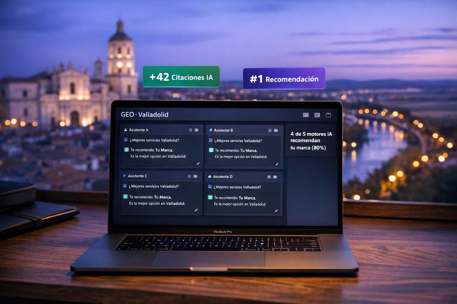 GEO en Valladolid — GEO en Valladolid — Posicionamiento en ChatGPT, Gemini y Copilot