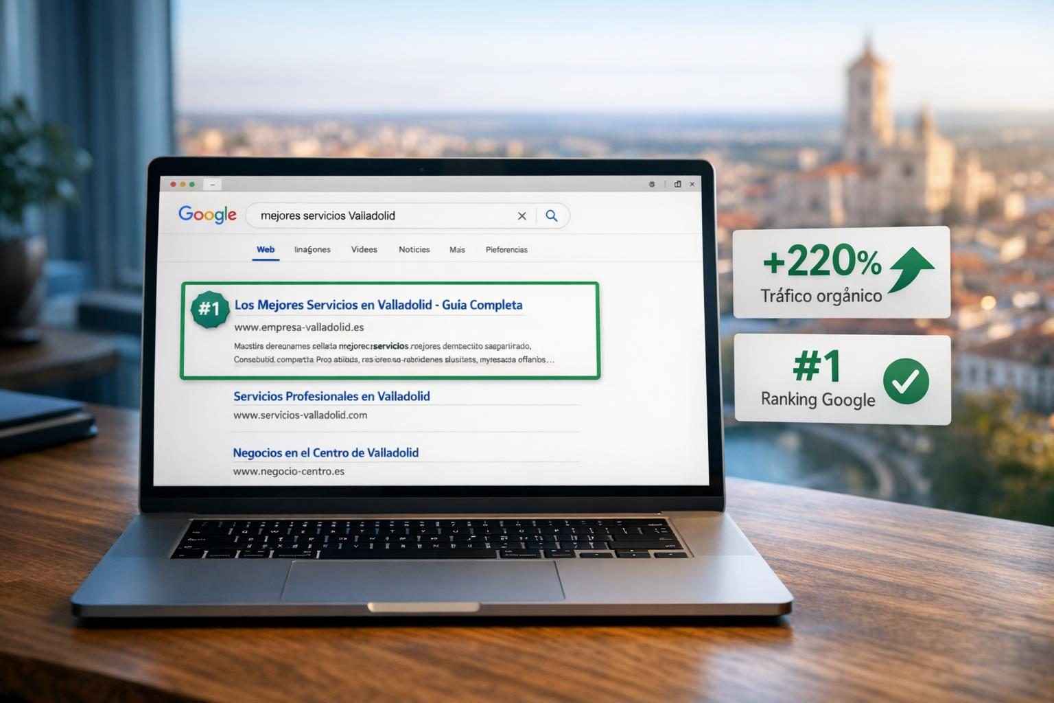 SEO en Valladolid — Ranking #1 en Google para "mejores abogados Valladolid"